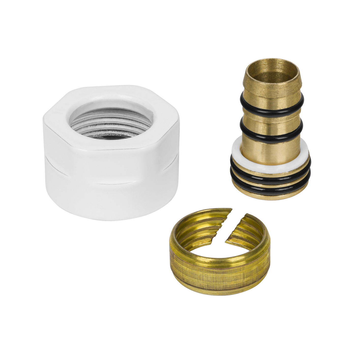 Złączka zaciskowa M22x1,5 x PEX16x2 biała
