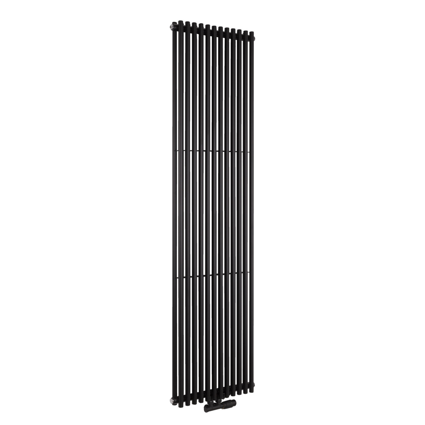Grzejnik dekoracyjny pionowy Matrix 2 1800x500 1441W czarny mat