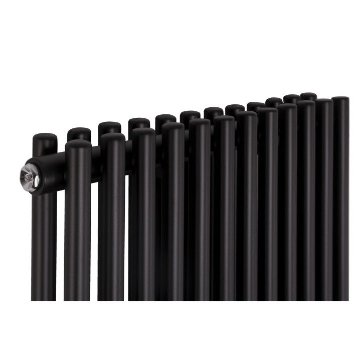 Grzejnik dekoracyjny pionowy Matrix 2 1800x500 1441W czarny mat