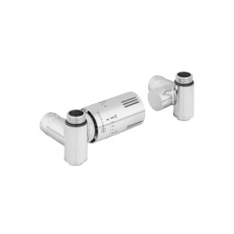 Zestaw termostatyczny Hybrid Valve Invest chrom lewy