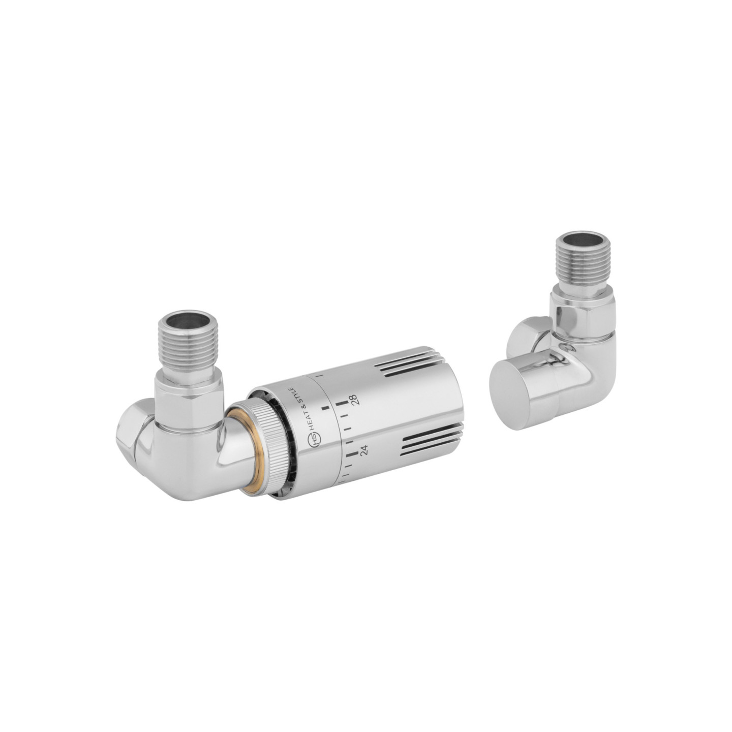 Zestaw termostatyczny Tri Axial Valve Invest, chrom lewy