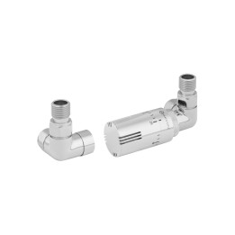 Zestaw termostatyczny Tri Axial Valve Invest, chrom prawy
