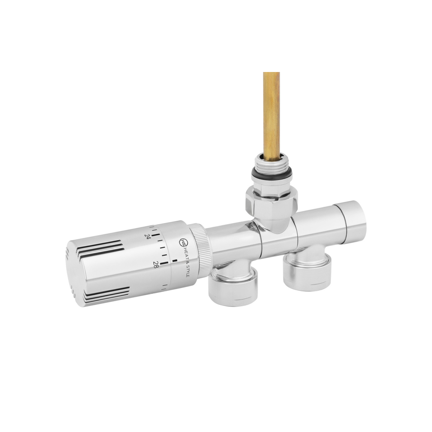 Przyłącze jednootworowe Single Pipe Valve Invest, chrom