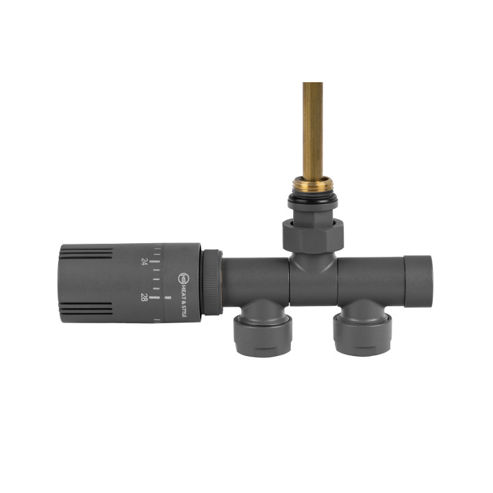 Przyłącze jednootworowe Single Pipe Valve Invest, grafit