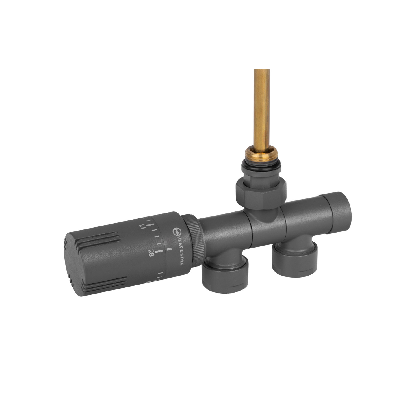 Przyłącze jednootworowe Single Pipe Valve Invest, grafit