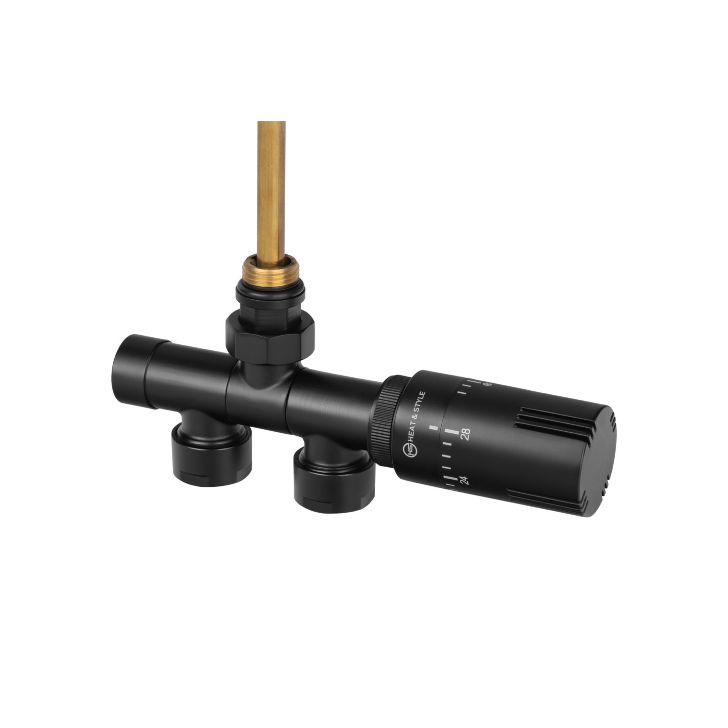 Przyłącze jednootworowe Single Pipe Valve Invest, czarny