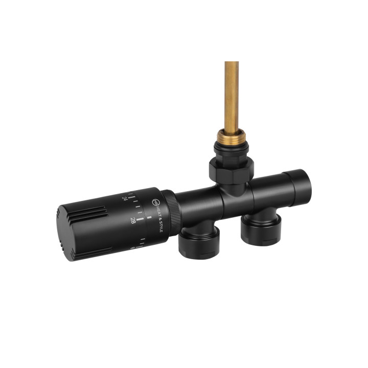 Przyłącze jednootworowe Single Pipe Valve Invest, czarny