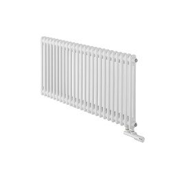 Grzejnik dekoracyjny żeberkowy retro CL2E-575x1145-D50L/P-W biały