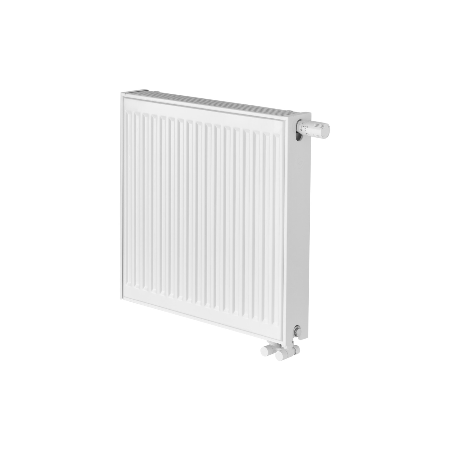 Grzejnik pokojowy panelowy Classic Line CV22 600x600 biały 760W - widok perspektywiczny