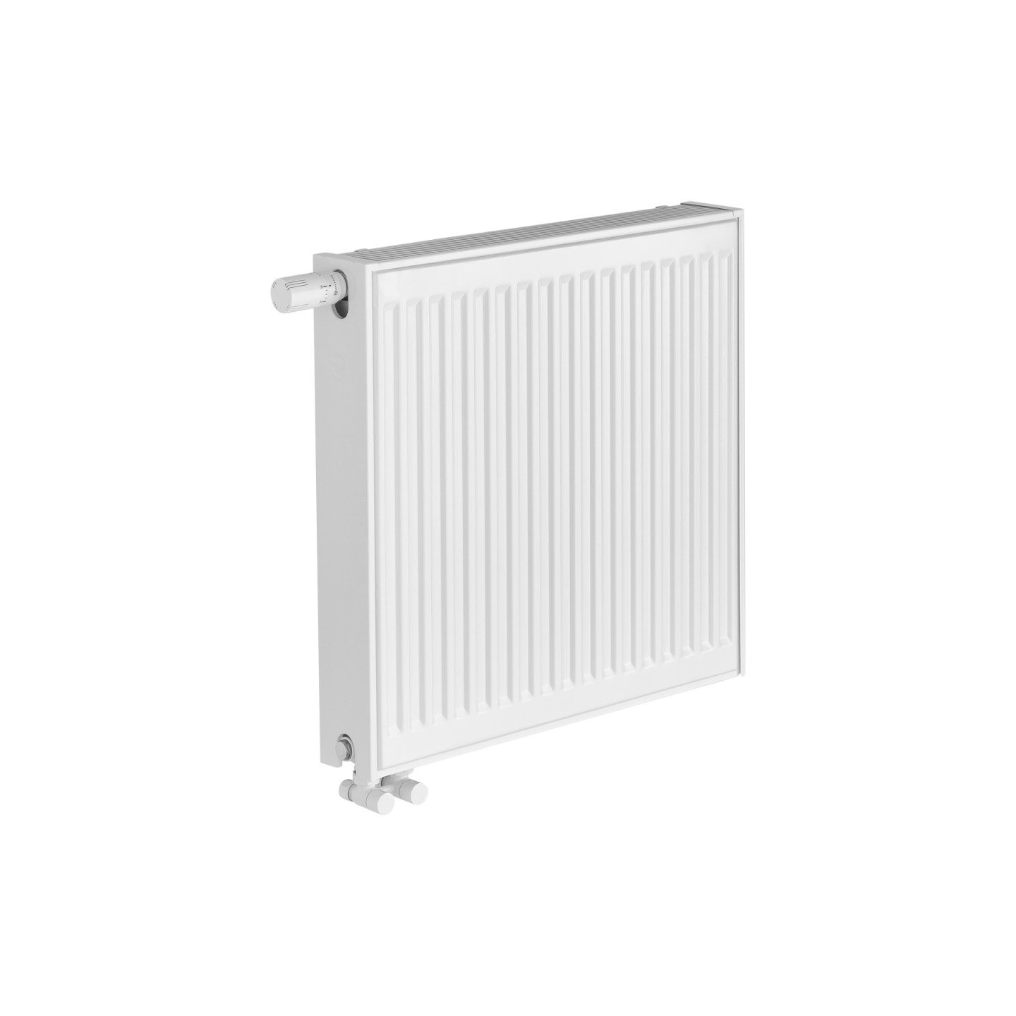 Grzejnik pokojowy panelowy Classic Line CV22 600x600 biały 760W - widok perspektywiczny