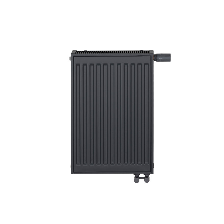 Grzejnik pokojowy panelowy Classic Line CV22 600x400 antracyt 634W - widok z przodu