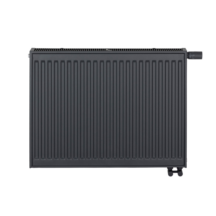 Grzejnik pokojowy panelowy Classic Line CV22 600x800 antracyt 1267W - widok z przodu