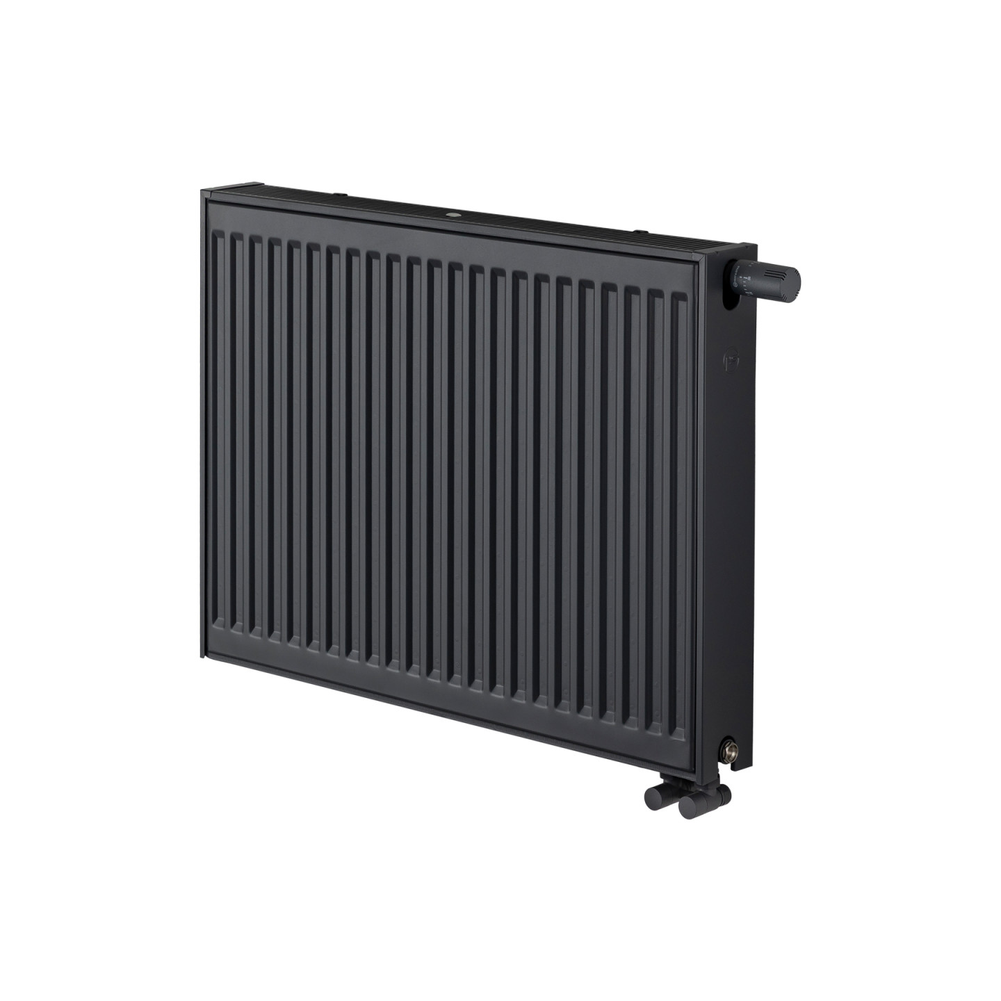 Grzejnik pokojowy panelowy Classic Line CV22 600x800 antracyt 1267W - widok perspektywiczny
