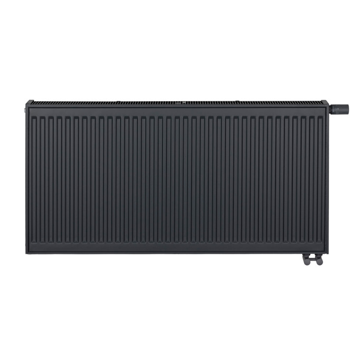 Grzejnik pokojowy panelowy Classic Line CV22 600x1200 antracyt 1901W - widok z przodu