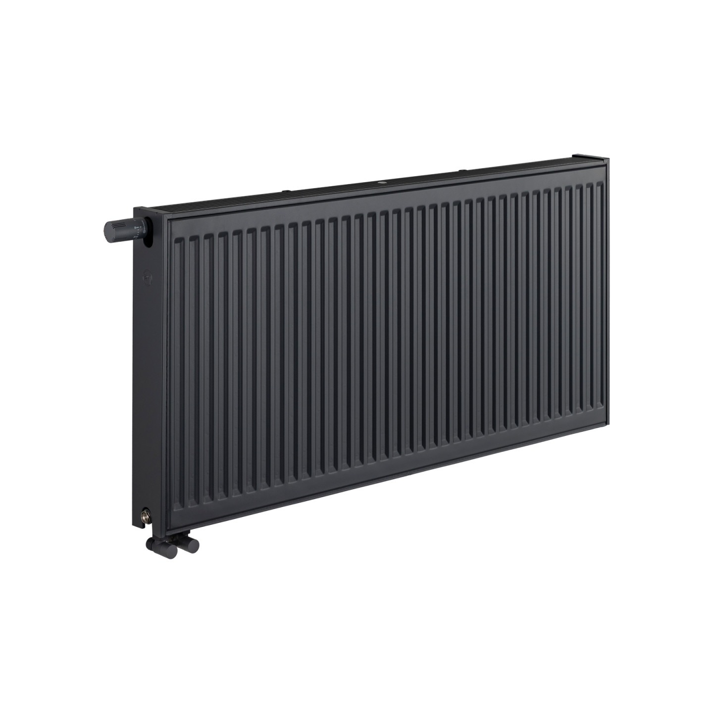 Grzejnik pokojowy panelowy Classic Line CV22 600x1200 antracyt 1901W - widok perspektywiczny
