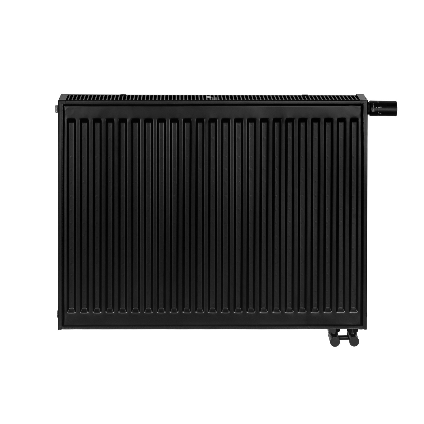 Grzejnik pokojowy panelowy Classic Line CV22 600x800 czarny 1267W - widok z przodu