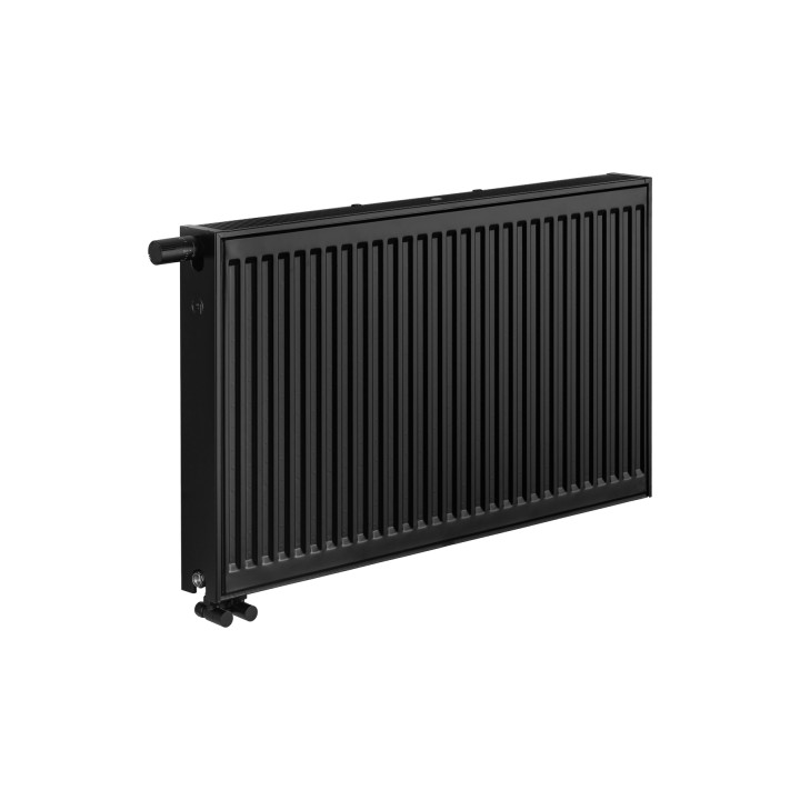 Grzejnik pokojowy panelowy Classic Line CV22 600x1000 czarny 1584W - widok perspektywiczny