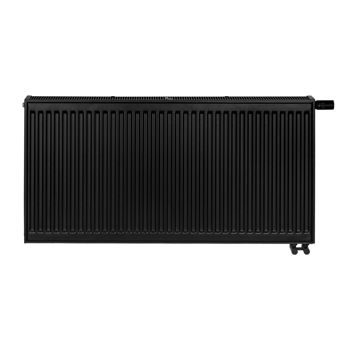 Grzejnik pokojowy panelowy Classic Line CV22 600x1200 czarny 1901W - widok z przodu