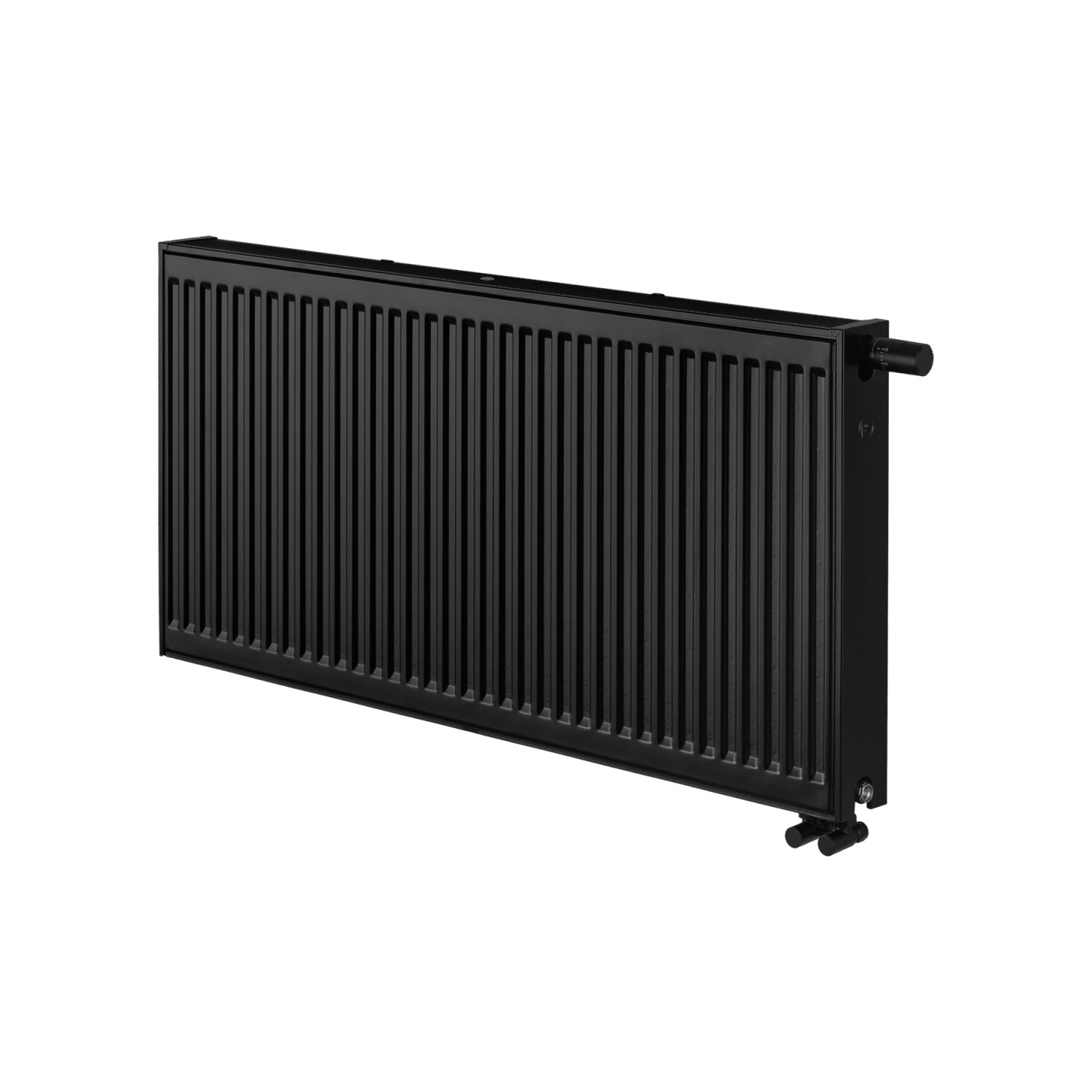 Grzejnik pokojowy panelowy Classic Line CV22 600x1200 czarny 1901W - widok perspektywiczny
