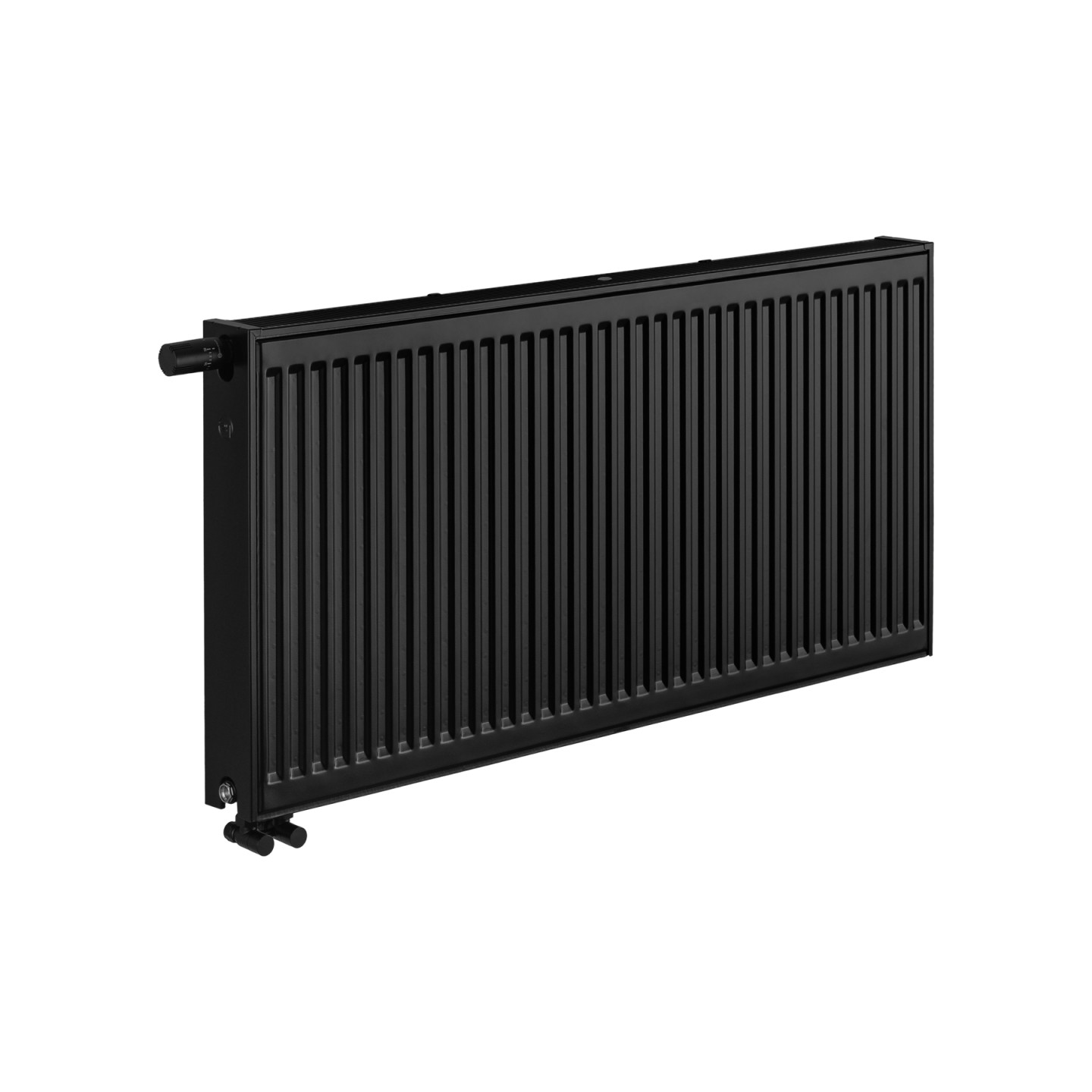 Grzejnik pokojowy panelowy Classic Line CV22 600x1200 czarny 1901W - widok perspektywiczny
