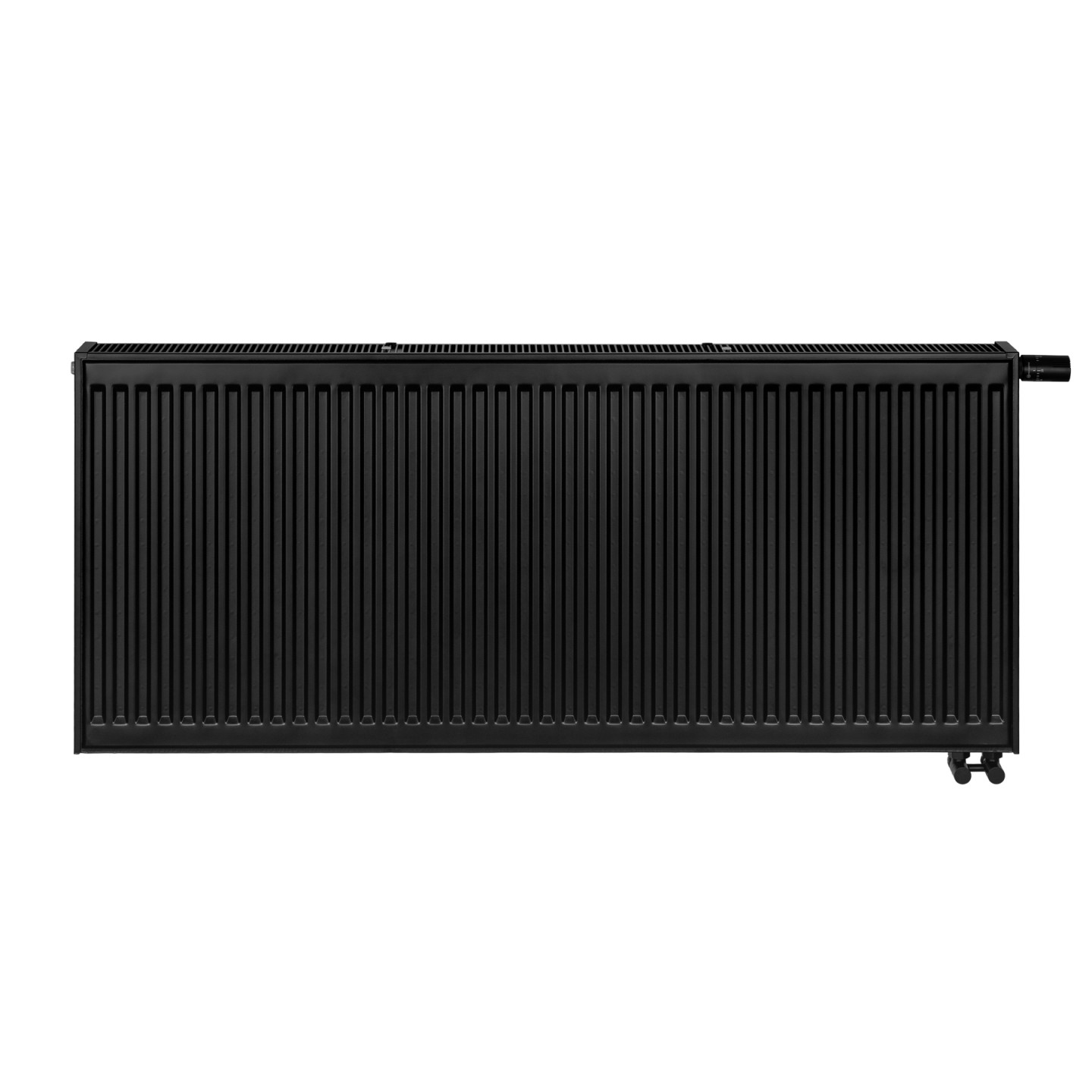 Grzejnik pokojowy panelowy Classic Line CV22 600x1400 czarny 2218W - widok z przodu