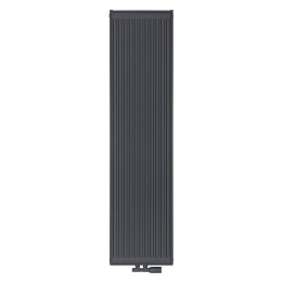 Grzejnik pokojowy panelowy pionowy TYP22 1600x400 antracyt 1435W - widok z przodu