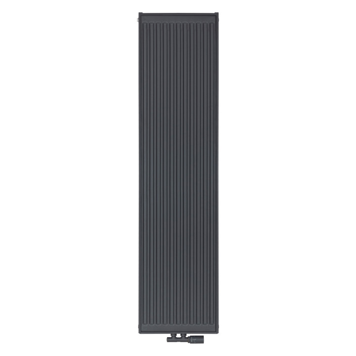 Grzejnik pokojowy panelowy pionowy TYP22 1600x400 antracyt 1435W - widok z przodu