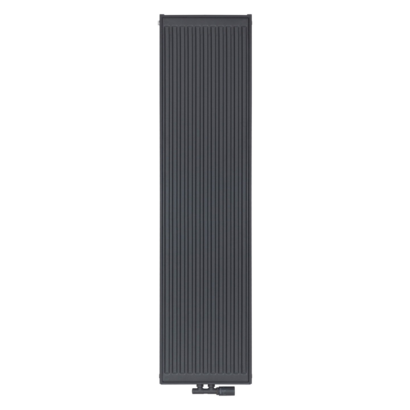 Grzejnik pokojowy panelowy pionowy TYP22 1600x400 antracyt 1435W - widok z przodu