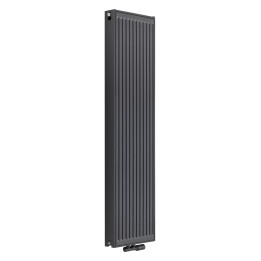 Grzejnik pokojowy panelowy pionowy TYP22 1600x400 antracyt 1435W - widok perspektywiczny