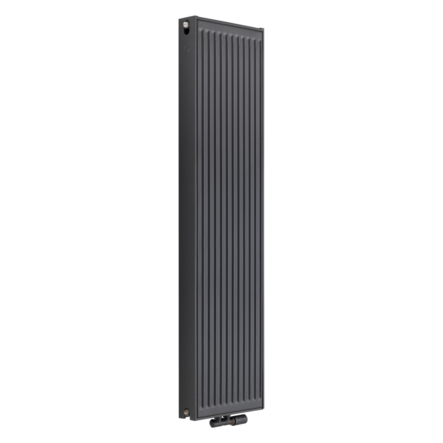 Grzejnik pokojowy panelowy pionowy TYP22 1600x400 antracyt 1435W - widok perspektywiczny