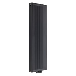 Grzejnik pokojowy panelowy pionowy TYP22 1600x500 antracyt 1794W - widok perspektywiczny
