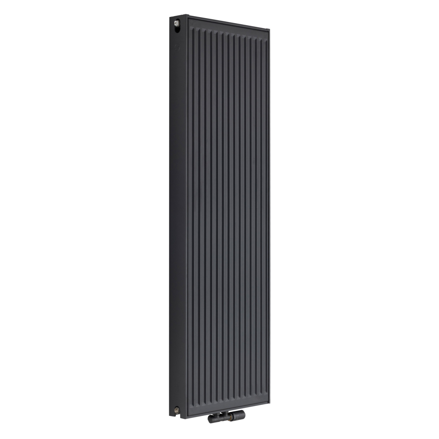 Grzejnik pokojowy panelowy pionowy TYP22 1600x500 antracyt 1794W - widok perspektywiczny