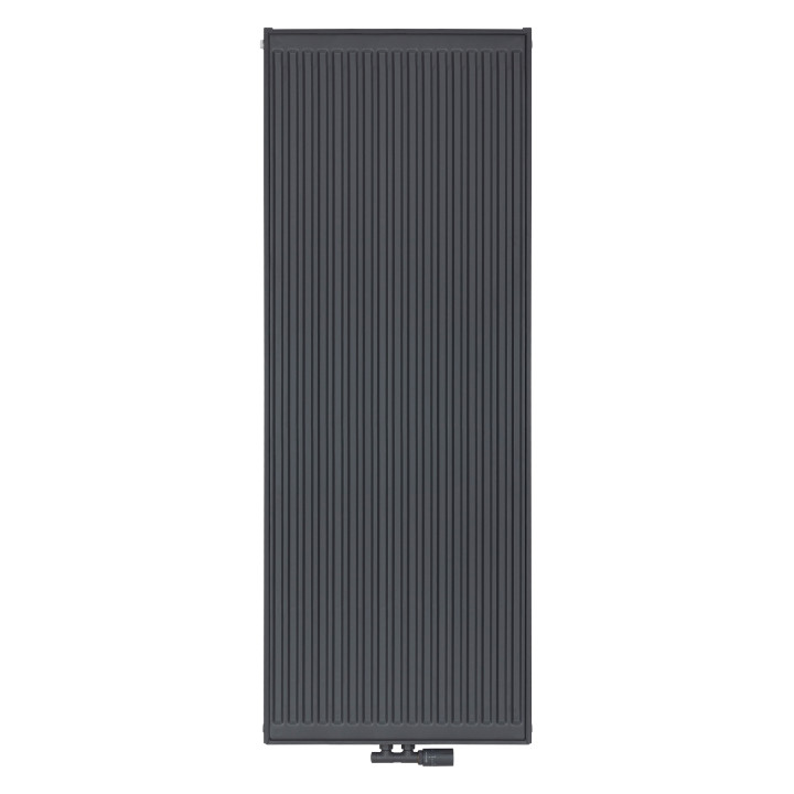 Grzejnik pokojowy panelowy pionowy TYP22 1600x600 antracyt 2153W - widok z przodu