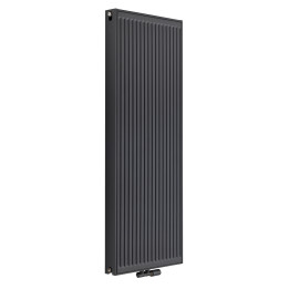 Grzejnik pokojowy panelowy pionowy TYP22 1600x600 antracyt 2153W - widok perspektywiczny