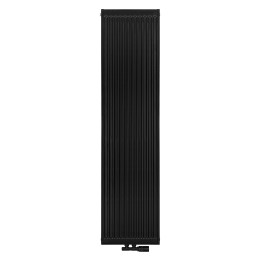 Grzejnik pokojowy panelowy pionowy TYP22 1600x400 czarny 1435W - widok z przodu