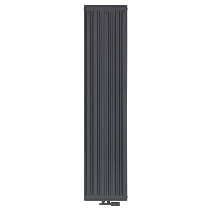 Grzejnik pokojowy panelowy pionowy TYP22 1800x400 antracyt 1563W - widok z przodu