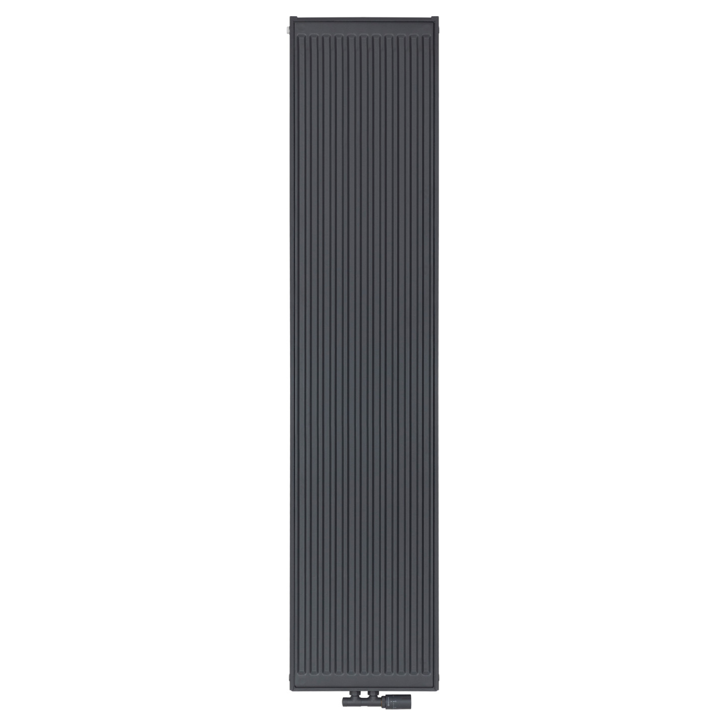 Grzejnik pokojowy panelowy pionowy TYP22 1800x400 antracyt 1563W - widok z przodu