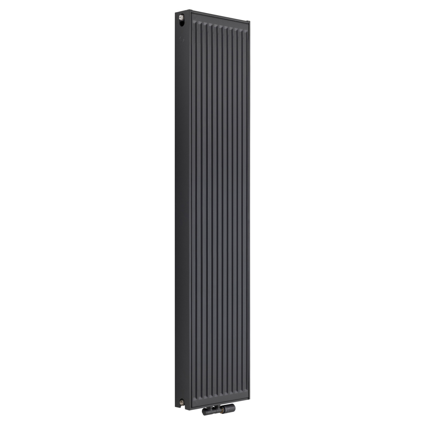 Grzejnik pokojowy panelowy pionowy TYP22 1800x400 antracyt 1563W - widok perspektywiczny