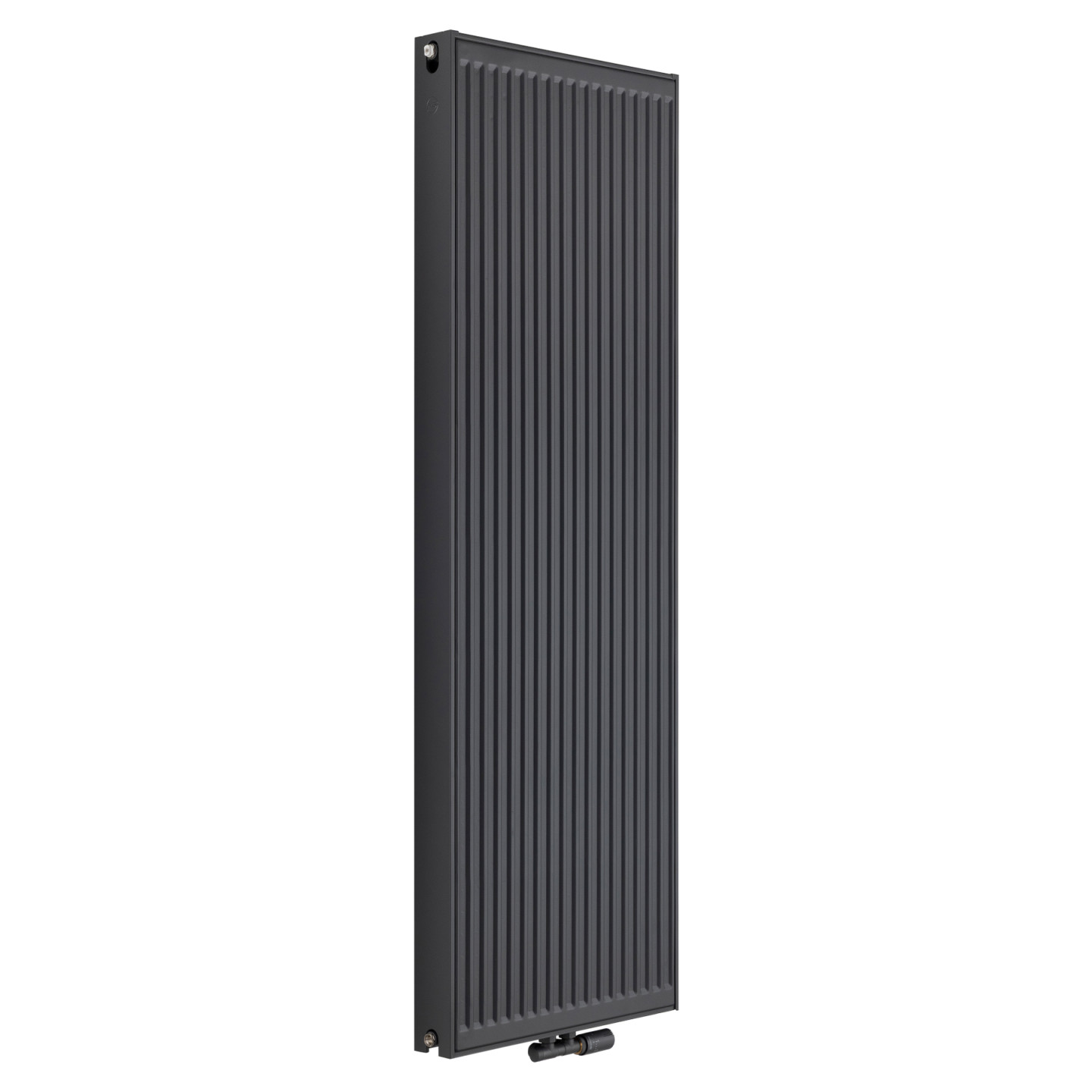 Grzejnik pokojowy panelowy pionowy TYP22 1800x600 antracyt 2345W - widok perspektywiczny