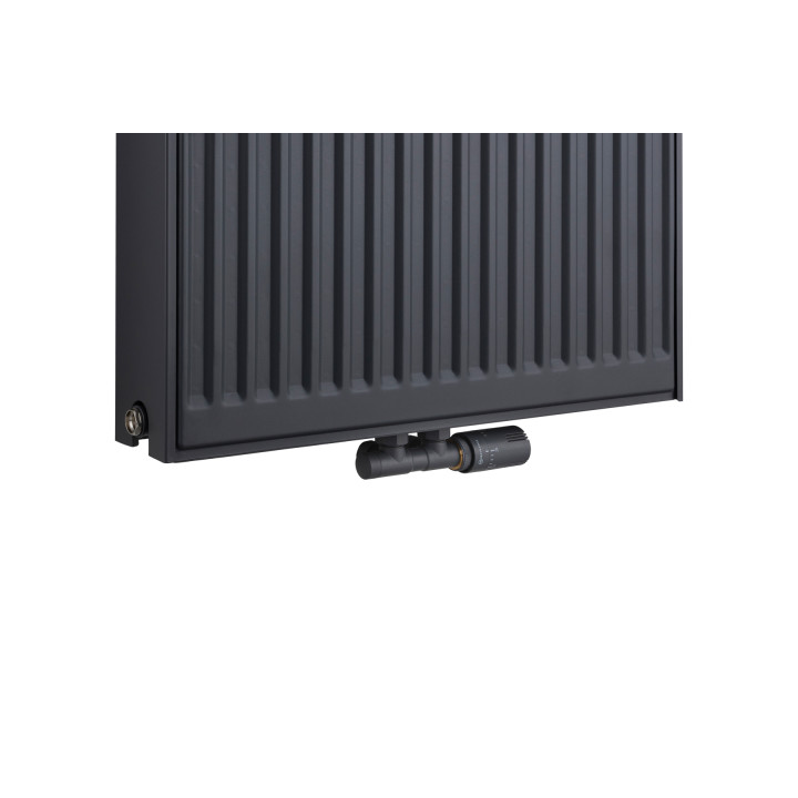 Grzejnik pokojowy panelowy pionowy TYP22 1800x600 antracyt 2345W - detal