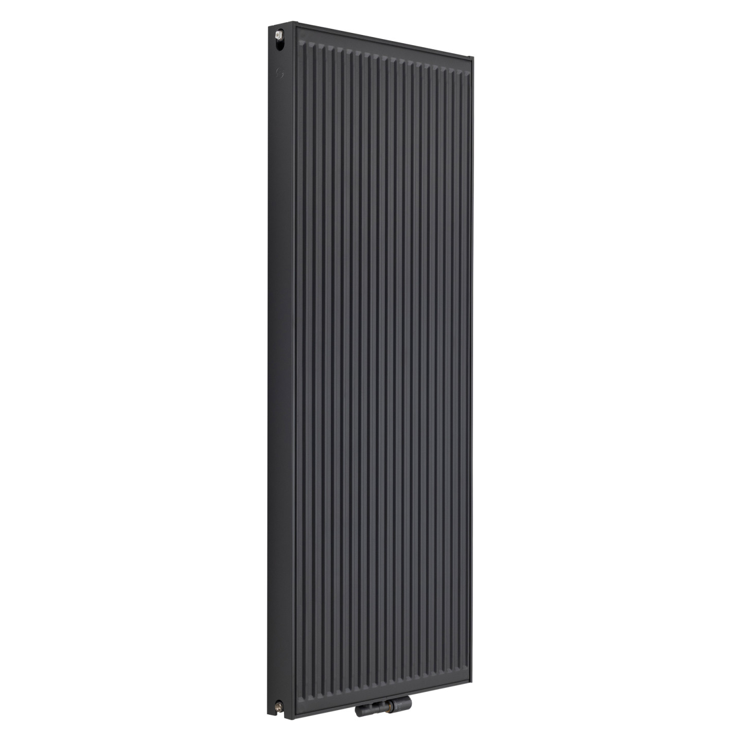 Grzejnik pokojowy panelowy pionowy TYP22 1800x700 antracyt 2735W - widok perspektywiczny