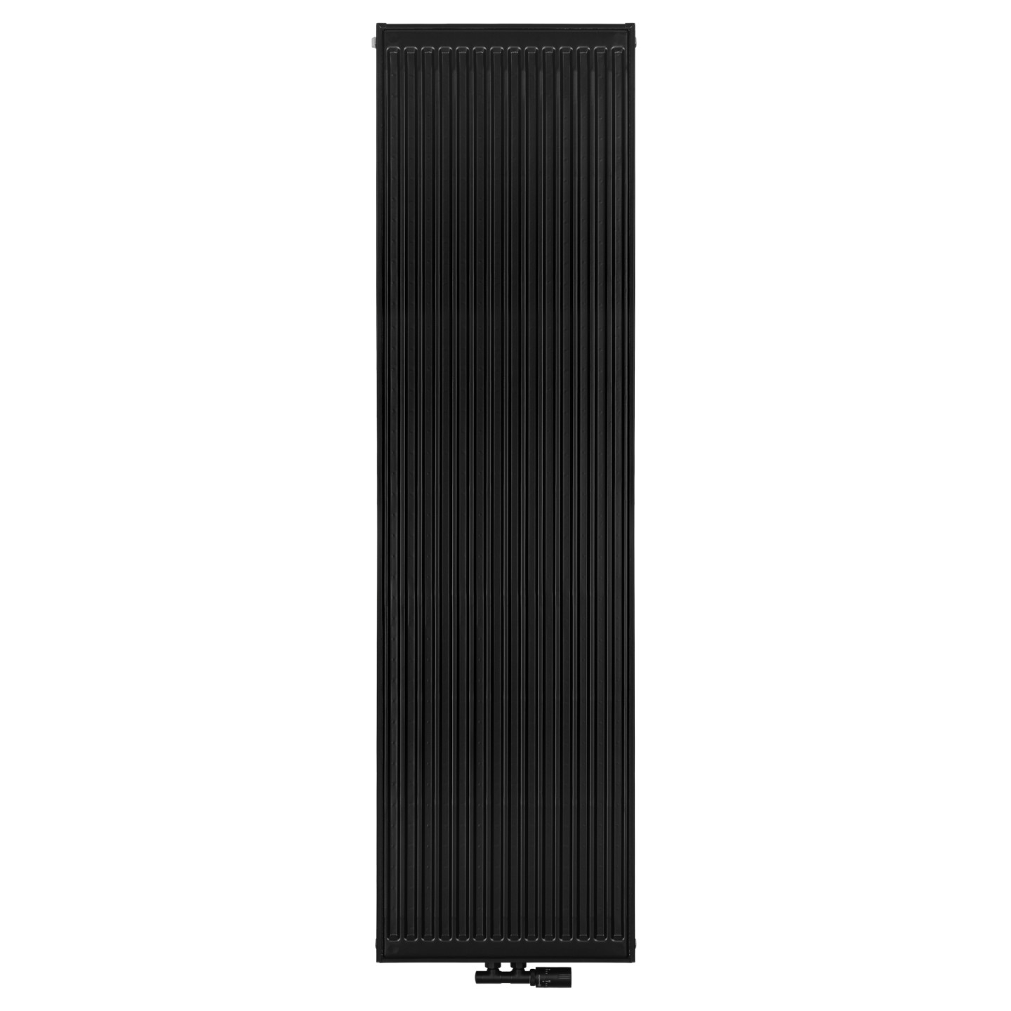 Grzejnik pokojowy panelowy pionowy TYP22 1800x500 czarny 1954W - widok z przodu