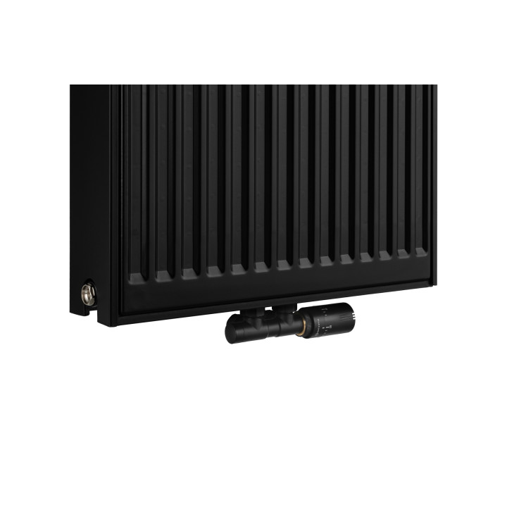 Grzejnik pokojowy panelowy pionowy TYP22 1800x500 czarny 1954W - detal
