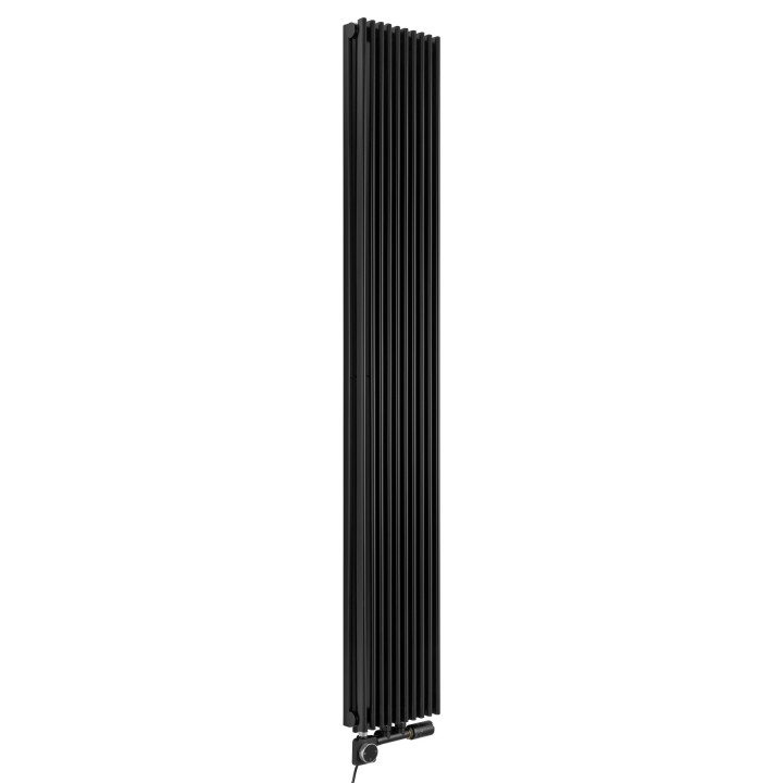 Grzejnik dekoracyjny Edo ED2E 1800x281 czarny