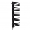 Grzejnik łazienkowy Elche 120x50cm czarny z grzałką Terma Moa